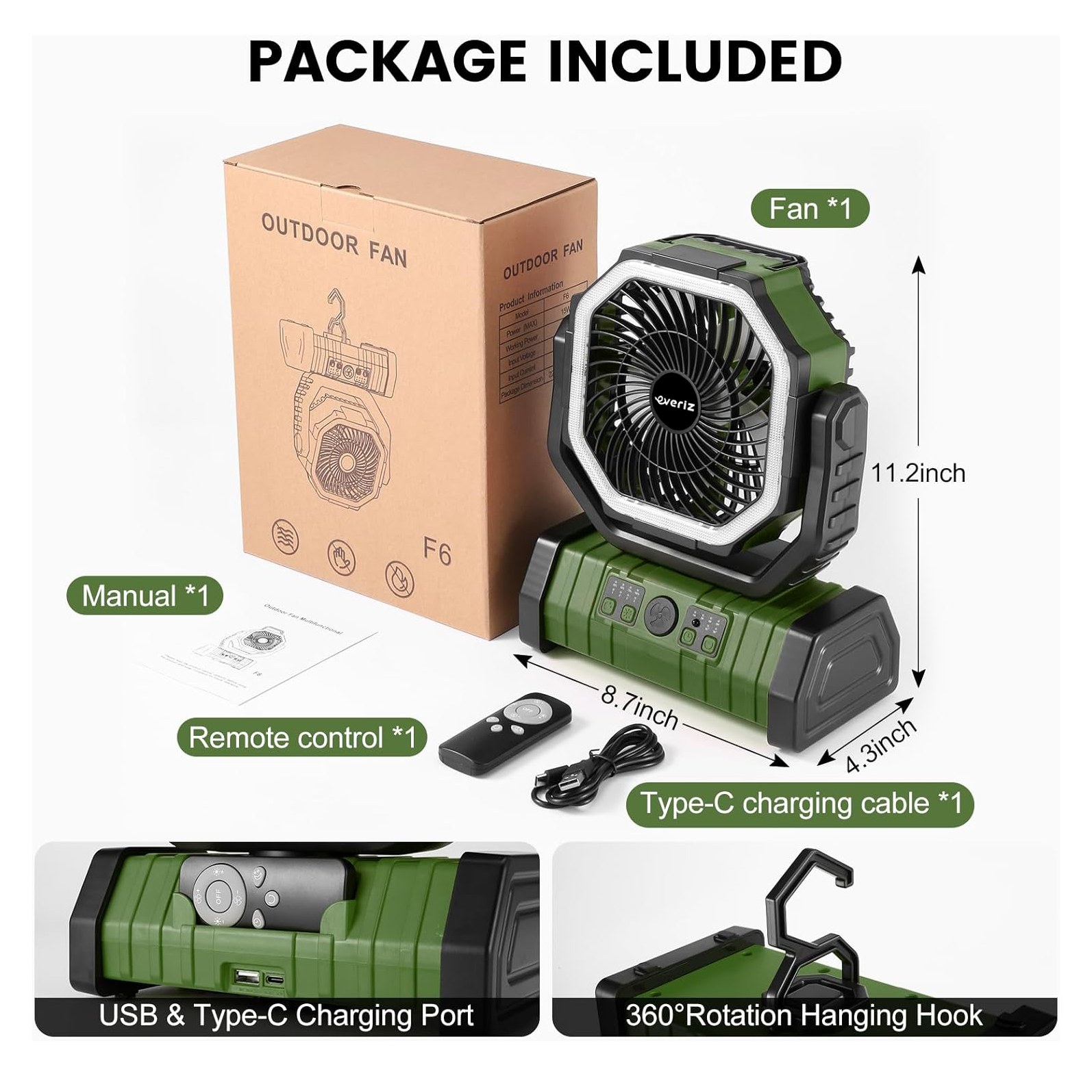 Rechargeable F06 fan project