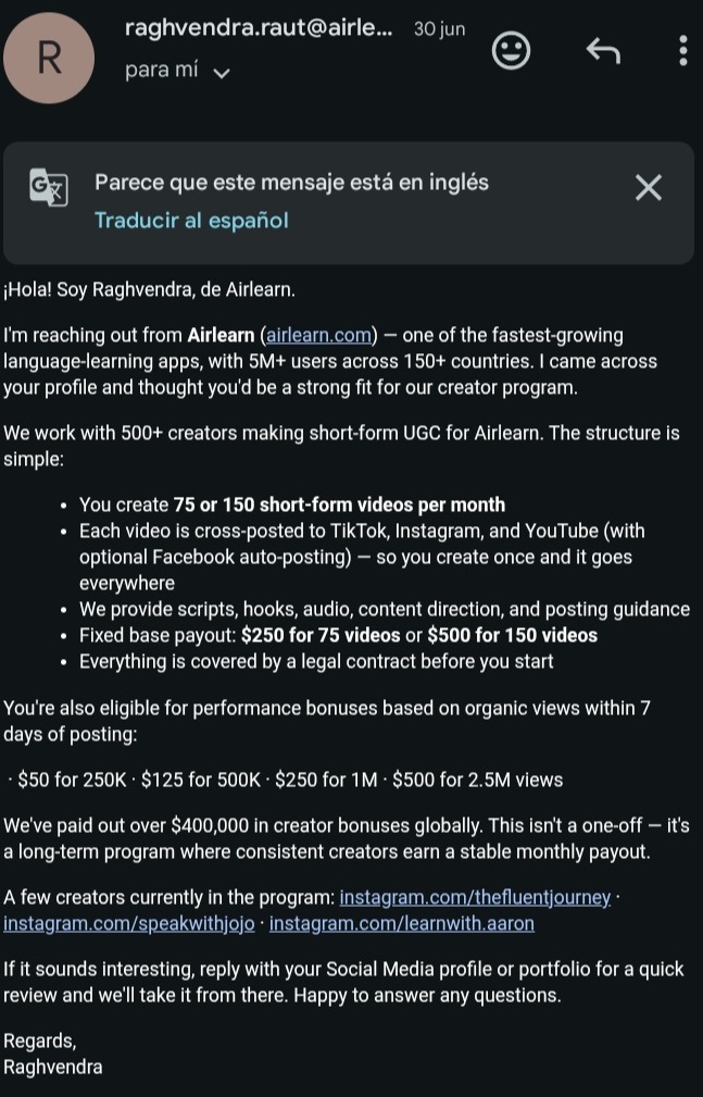 Brand collaboration email proposal 2